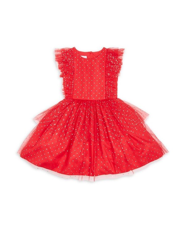 Girls' Foil Dot Party Dress - Little Kid