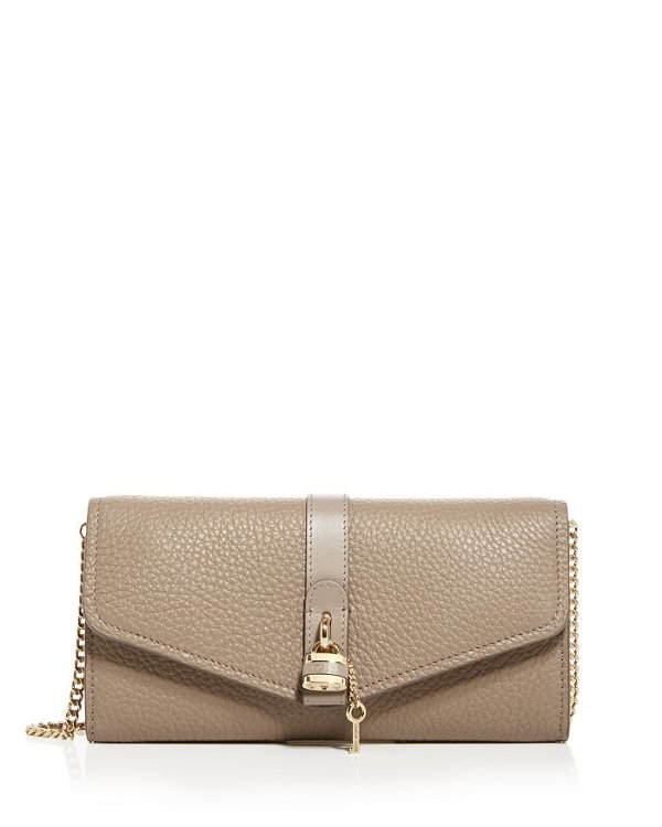 Aby Leather Chain Wallet Crossbody