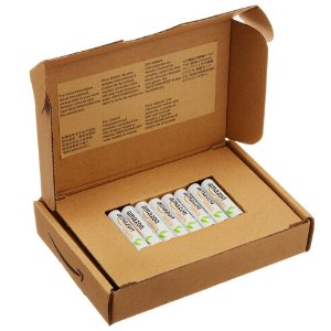 AmazonBasics 8 Pack AAA Ni-MH Pre-Charged Rechargeable Batteries, 1000 Cycle