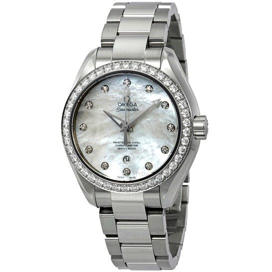 Seamaster Aqua Terra Automatic Chronometer Diamond Ladies Watch 23115342055002