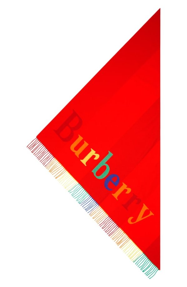 彩虹logo围巾