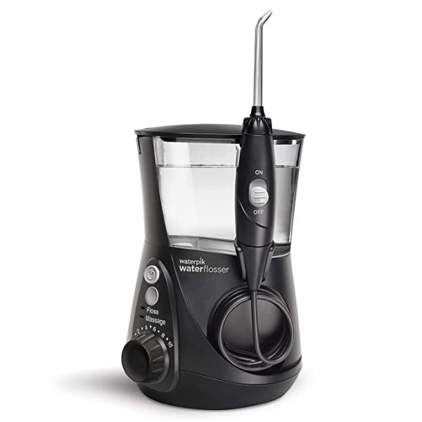 WP-662 Water Flosser Electric Dental Countertop Professional Oral Irrigator For Teeth, Aquarius, Black