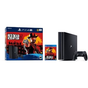 PlayStation 4 Pro 1TB Red Dead Redemption 2 Bundle