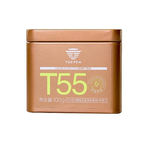 T55(Bitter Grade 5, Mellow Taste Level 5) Loose Organic Black Tea Samplers PU'ER Raw Tea 100g