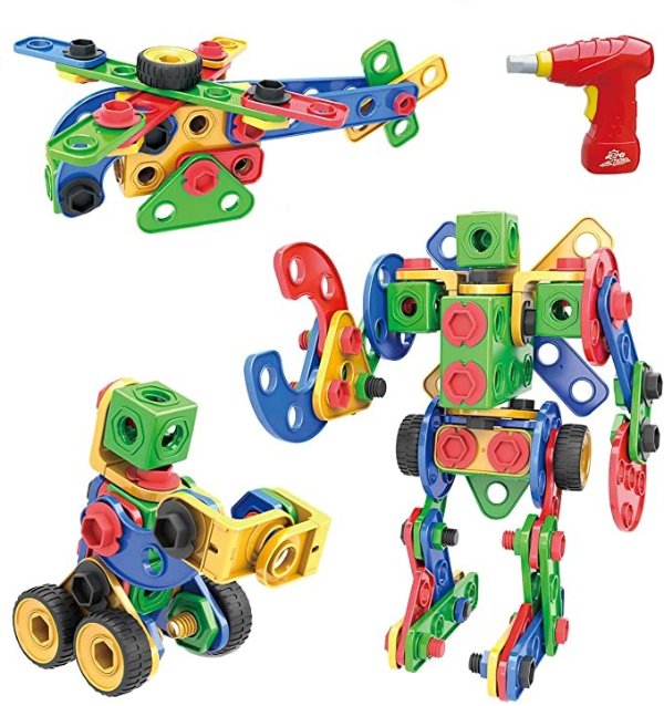 MEIGO 儿童益智STEM拼搭玩具，119个零件