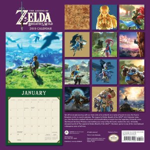 Legend of Zelda: Breath of the Wild 2019 Wall Calendar