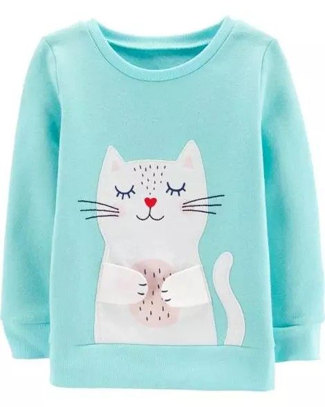 Interactive Kitty Fleece Sweatshirt