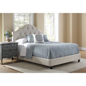 Queen Upholstered Panel Bed by Charlton Home