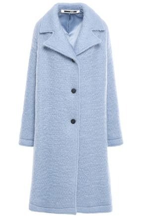 Brushed wool-blend coat