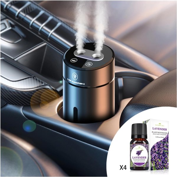 Camaterlot Smart Car Aromatherapy Scent Diffusers Oils Humidifier