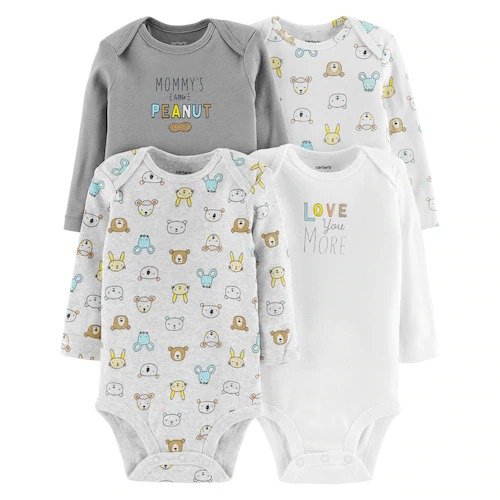 Baby Carter's 4-pack Graphic Bodysuits
