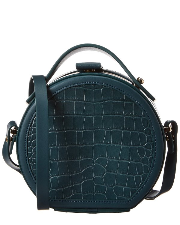 Tunilla Mini Croc-Embossed Leather Shoulder Bag