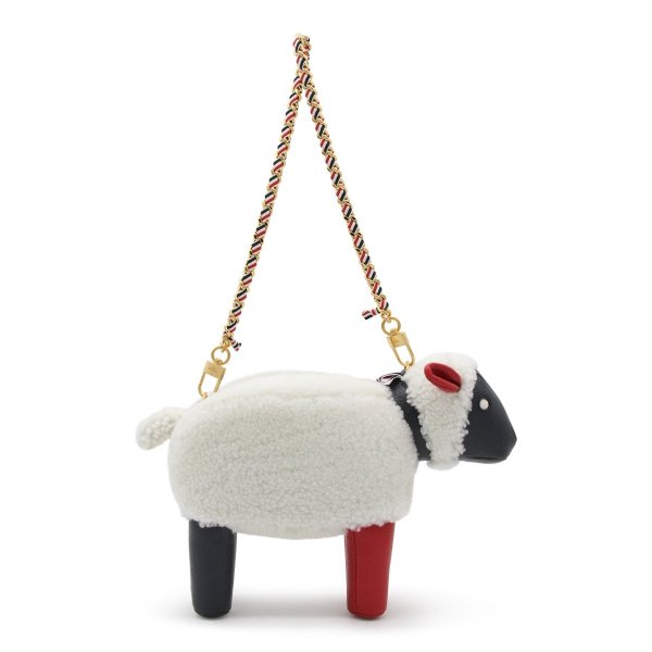 Sheep Shearling Zipped Shoulder Bag