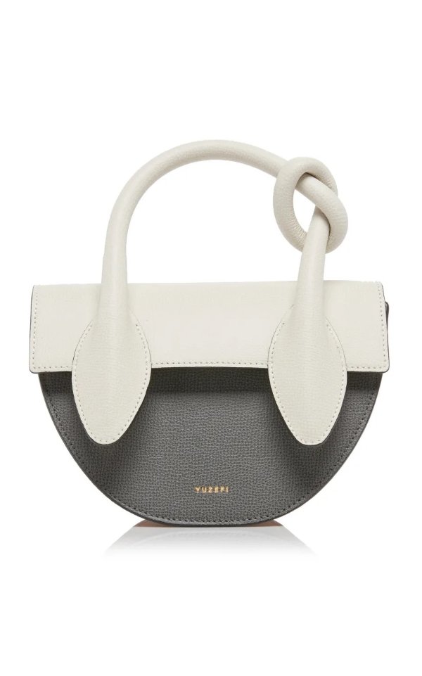 Dolores Color-Block Textured-Leather Bag