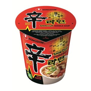 Nongshim Shin Noodle Cup, 2.64 Ounce Packages (Pack of 12)