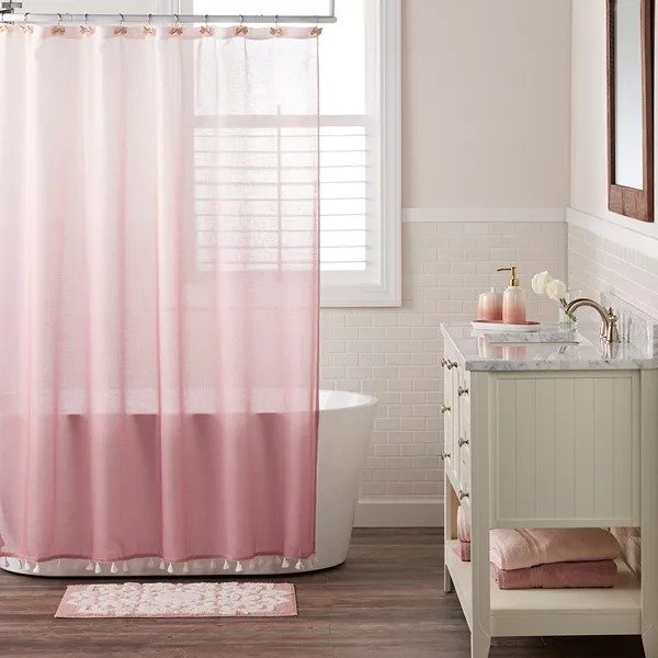 LC Lauren Conrad Dip Dye Shower Curtain