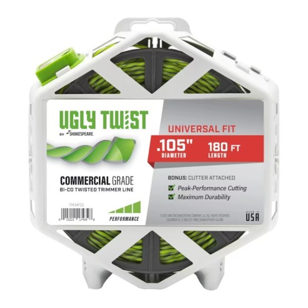 Ugly Twist 180-Pack 0.105-in x 180-ft Spooled Trimmer Line