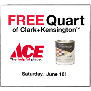 at Ace Hardware this Saturday (06/16)