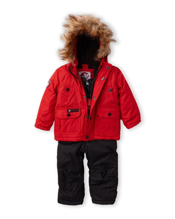 (Infant Boys) Two Piece Hooded Parka and Pants Snowsuit