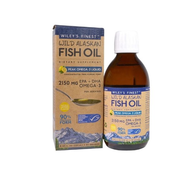 Wiley's Finest 鱼油Omega-3营养液柠檬味 250ml