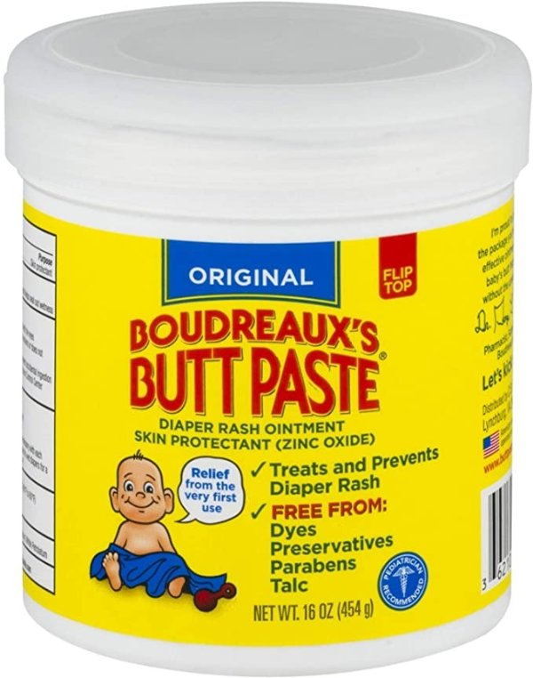 's Butt Paste Diaper Rash Ointment, Original, 16 Oz