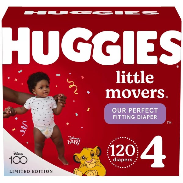 Little Movers Baby Disposable Diapers - (Select Size and Count)