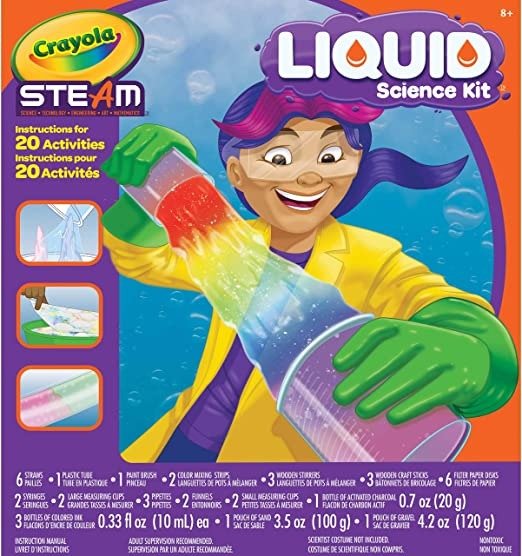 Liquid Science Kit for Kids, Water Experiments, Gift for Kids, Age 8+, Multi