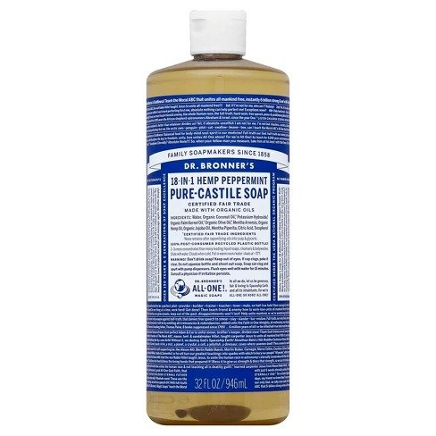 Hemp Peppermint Pure Castile Soap - 32 fl oz