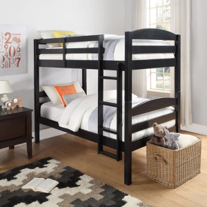 Better Homes and Gardens Leighton Twin Over Twin Wood Bunk Bed, Multiple Finishes @ Walmart