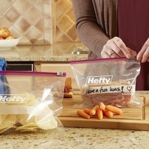 Hefty Slider Plastic Food Storage Bags (Quart, 78 Count)
