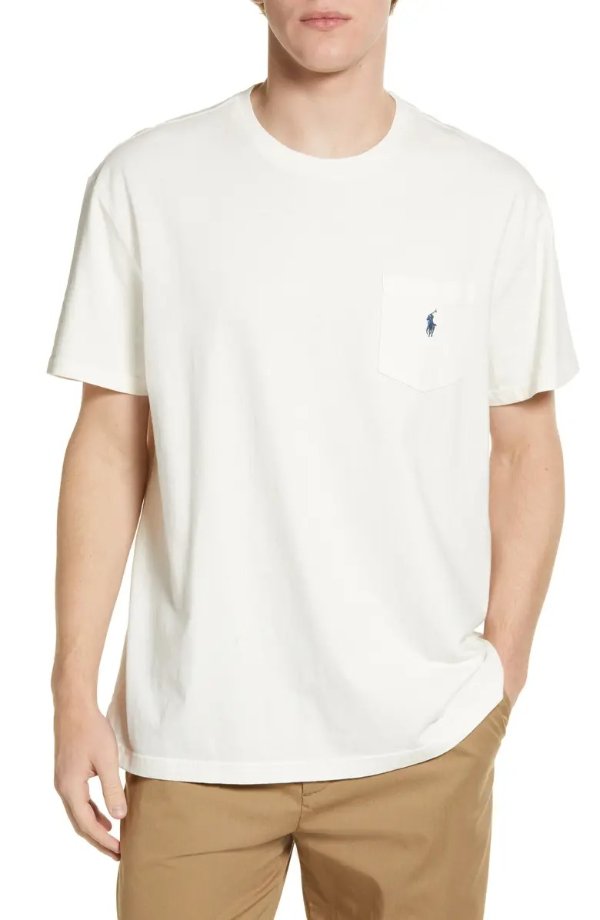 Men's Cotton & Linen Pocket T-Shirt