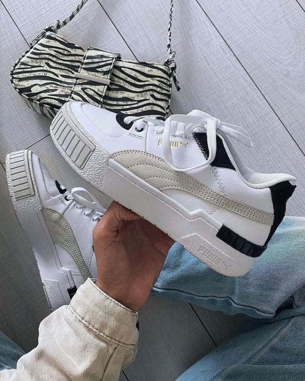Cali Sport chunky sneakers in white and black | ASOS