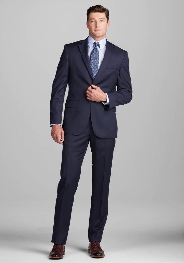 Jos. A. Bank Tailored Fit Herringbone Pattern Suit CLEARANCE - All Clearance | Jos A Bank