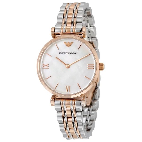 Classic Mother Of Pearl Dial Ladies Watch AR1683 Classic Mother Of Pearl Dial Ladies Watch Classic Mother Of Pearl Dial Ladies Watch