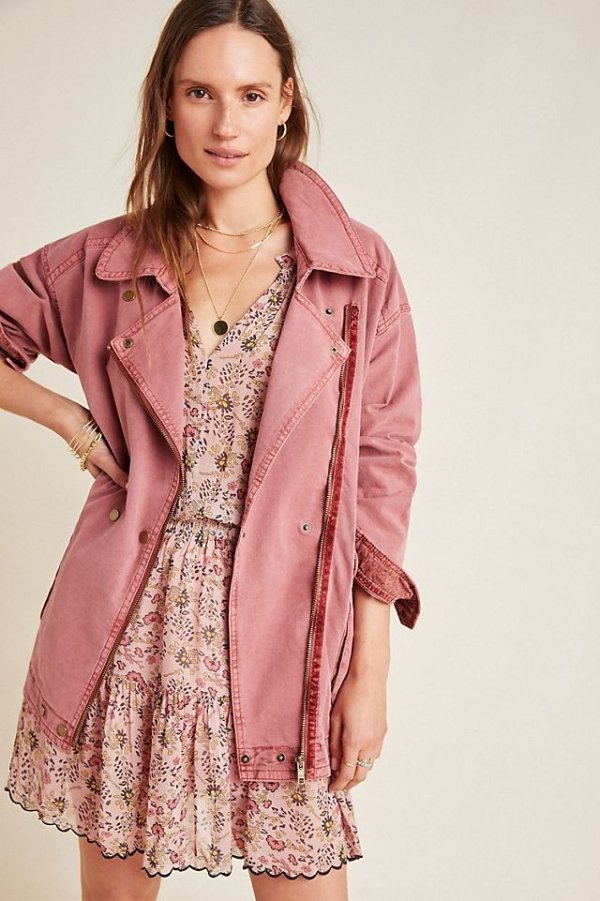 Letty Relaxed Moto Parka