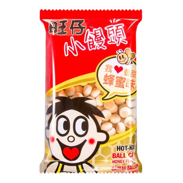 WANT WANT Hot-Kid Cookie Ball Honey Flavour 210g