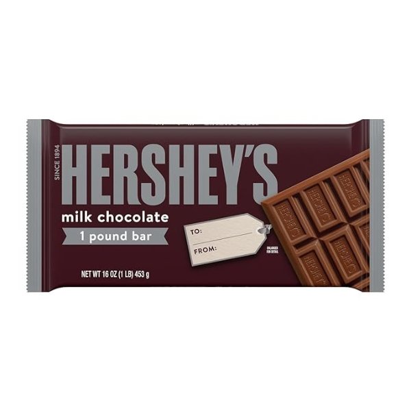 Milk Chocolate Candy, 1 Lb. Bar