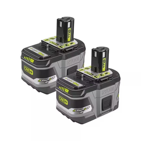 ONE+ 18V LITHIUM+ HP 9.0 Ah High Capacity Battery (2-Pack)
