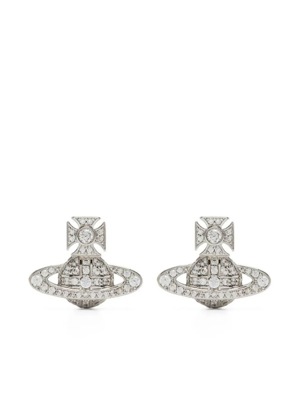 Orb crystal-embellished stud earrings