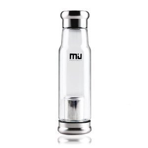MIU COLOR® Stylish Portable Handmade Crystal Glass Water Bottle 