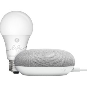 Google Home Mini + 2个 GE A19 智能灯泡