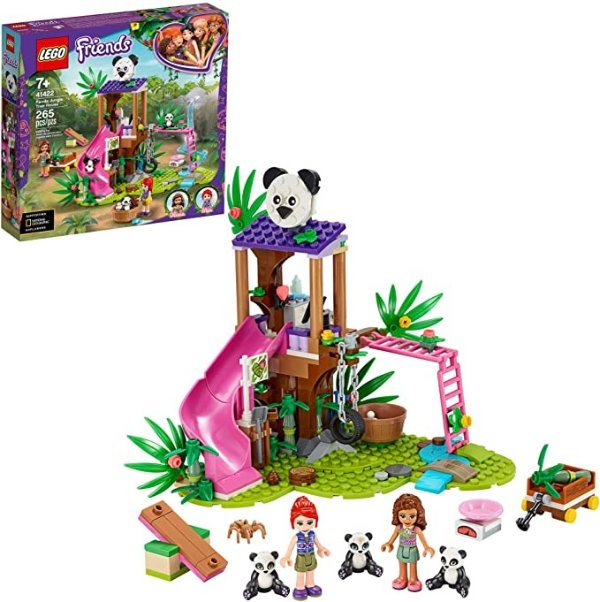 Friends Panda Jungle Tree House 41422 Building Toy; Includes 3 Panda Minifigures for KidsWho Love Wildlife Animals Friends Mia and Olivia, New 2020 (265 Pieces)