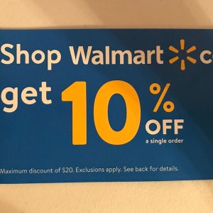 Walmart 罕见网购折扣码，仅限店内领取