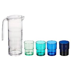 Tiers Pitcher & Tumblers Set of 5