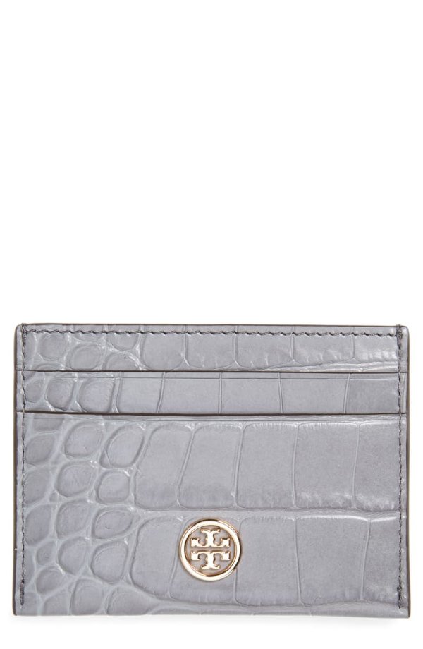 Robinson Embossed Leather Card Case