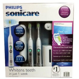 Philips Sonicare Flexcare Rechargeable Sonic Toothbrush Premium Edition 2 pack bundle 