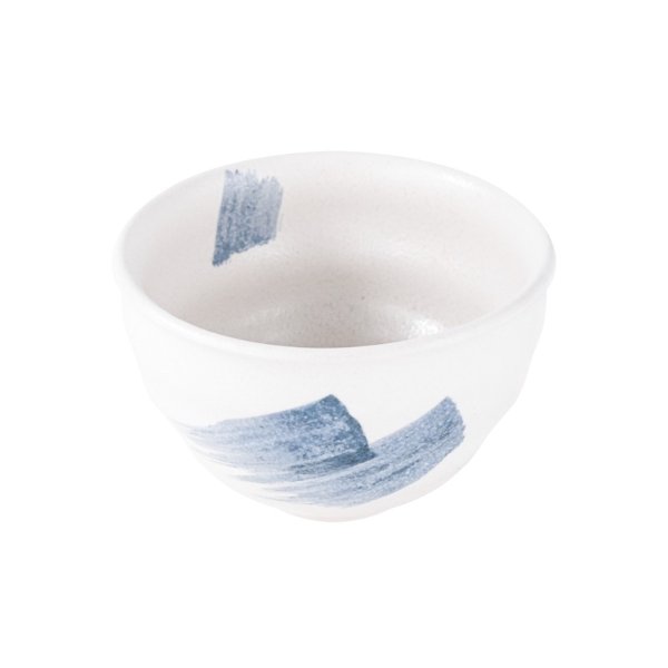 日本 花风 白色蓝纹饭碗 4.5"D x 2.75"H | 亚米