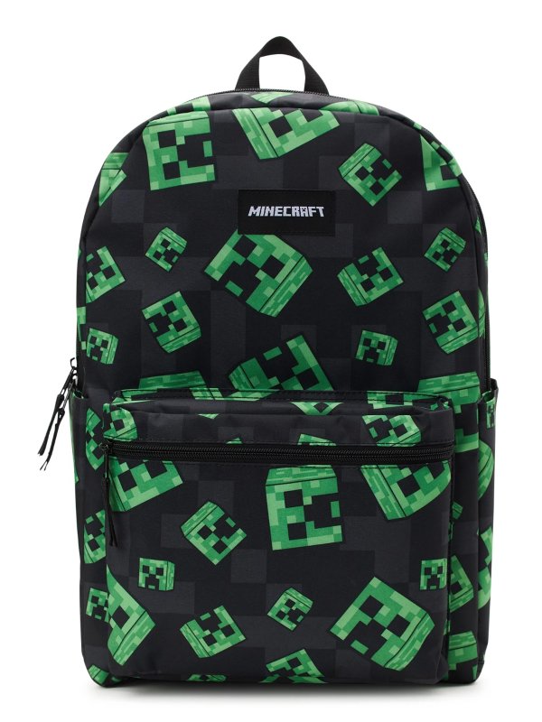 Creeper 17" Laptop Backpack, Black Green