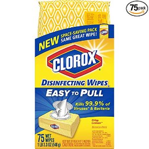 Clorox 消毒湿巾超值便携装 75片