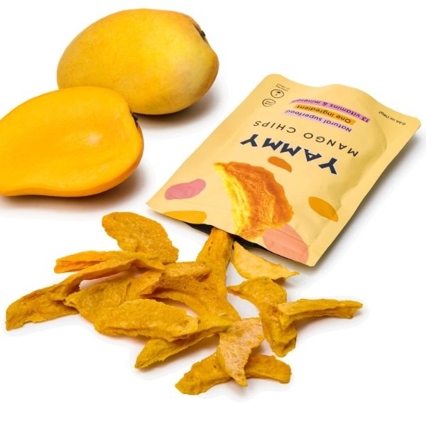 Yammy Dried Mango Chips 1 Ingredient Snack 18g*5bags